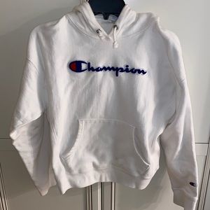 White Champion Hoodie